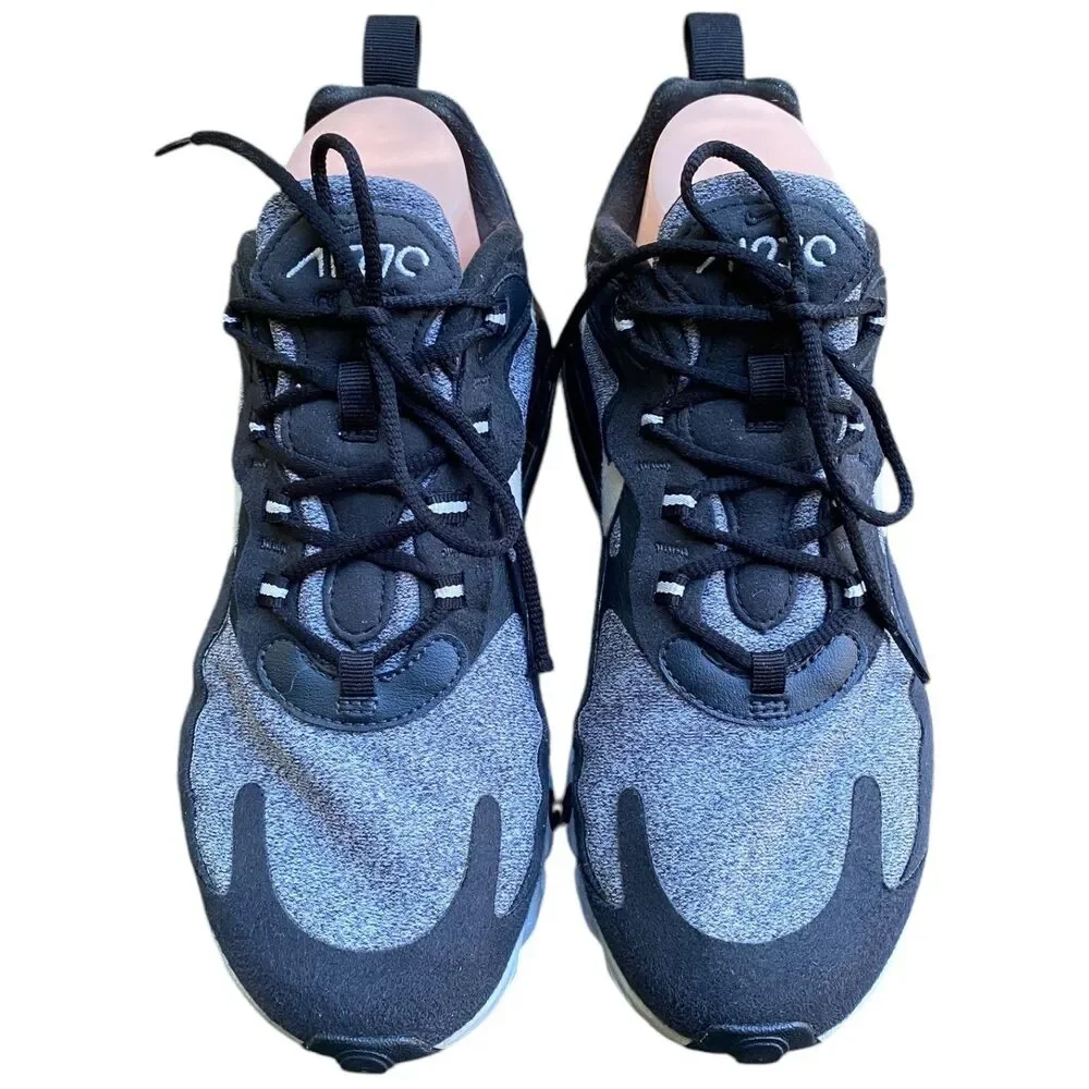 Nike Air Max 270 React AT6174-001 2019 Size to 8.5 Running Shoes Gray Black